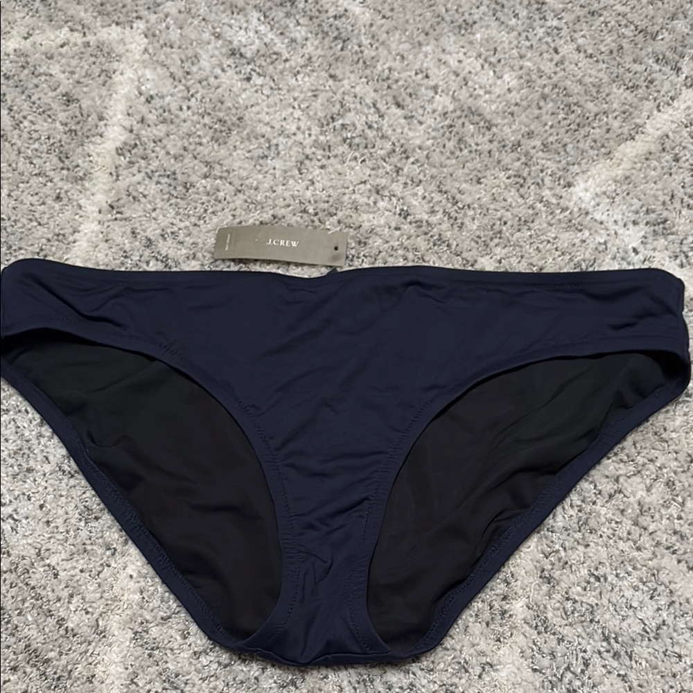 J. Crew Large Navy Swim Bottom NWT •